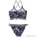 O'Neill Girls' Retro Americana Fringe Bikini Top and Bottom Navy B018S3K8Z2